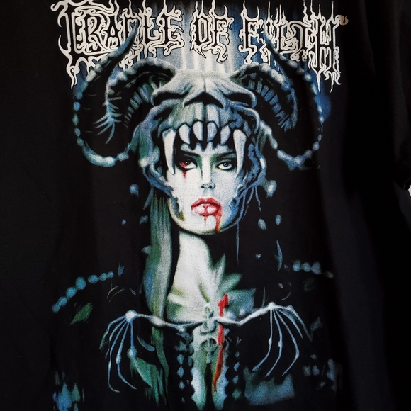 Cradle of Filth T-shirts artwork Luis Royo Fog's Kiss, vintage, NWOT, rare AF - Picture 2 of 5